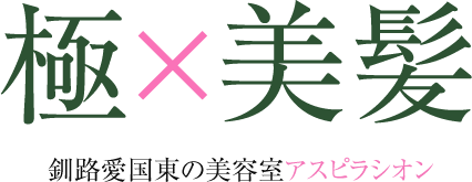 極×美髪：釧路愛国東の美容室アスピラシオン